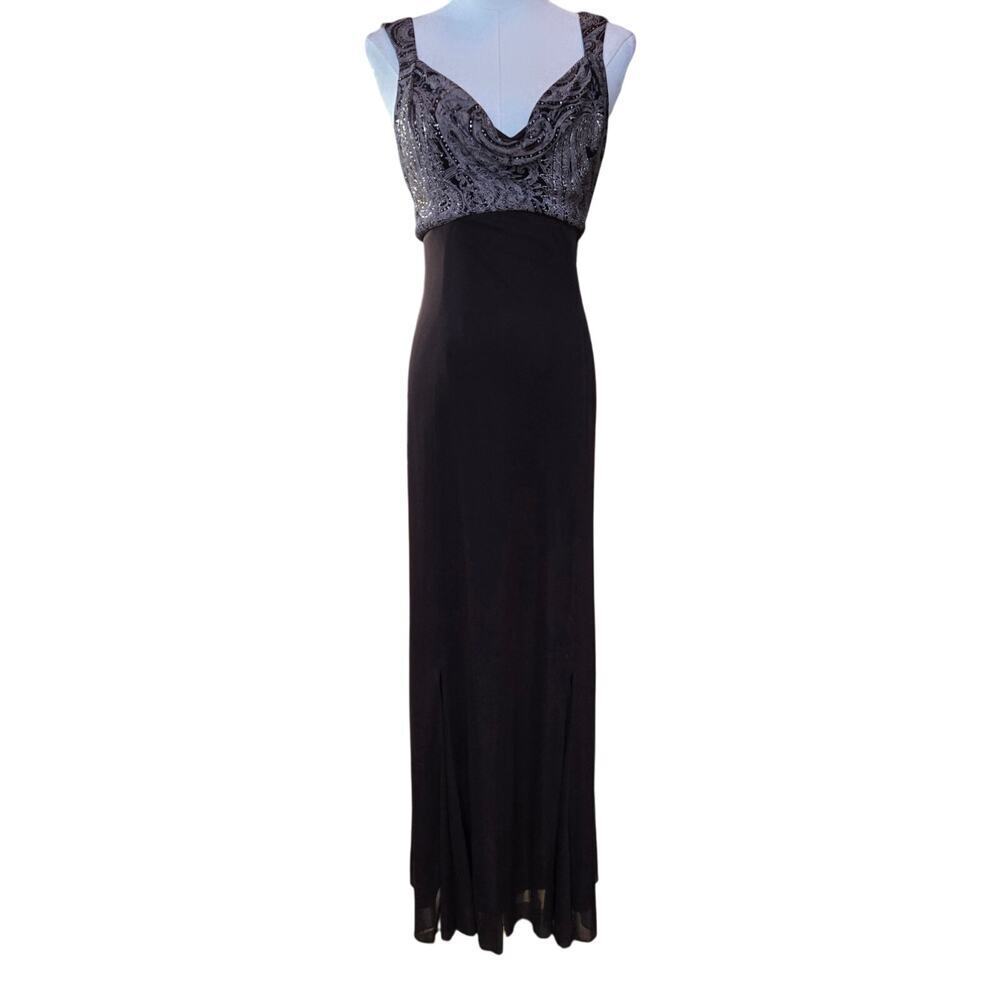 Alex Evenings VTG 90s Y2K Sparkle Fairy Babydoll Maxi Dress/ Bolero Size 10 Prom
